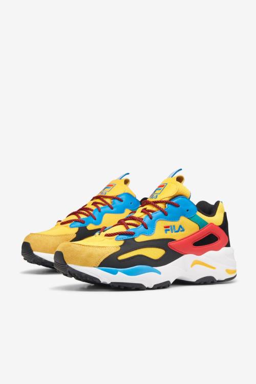 Fila Ray Tracer Miesten Festival Tennarit Keltainen Mustat Sininen | Fila203UL