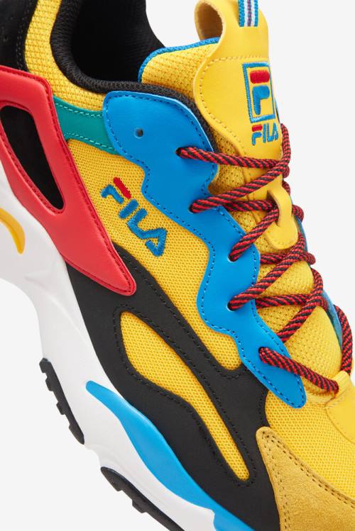 Fila Ray Tracer Miesten Festival Tennarit Keltainen Mustat Sininen | Fila203UL