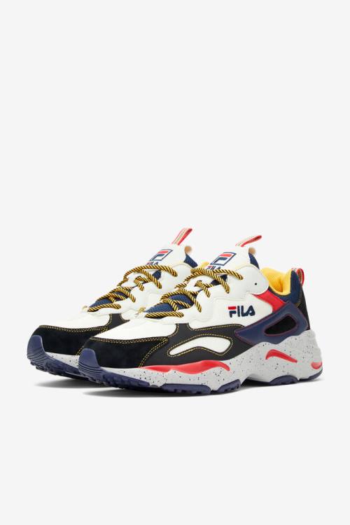 Fila Ray Tracer Miesten Tennarit Laivastonsininen Hopea Mustat | Fila572OH