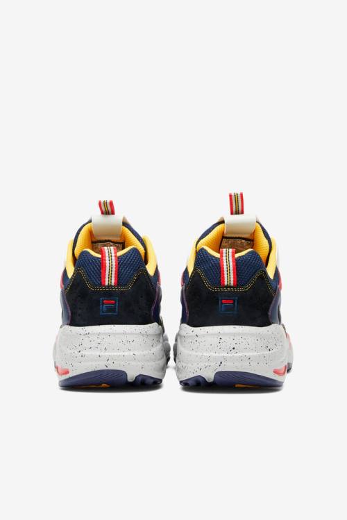 Fila Ray Tracer Miesten Tennarit Laivastonsininen Hopea Mustat | Fila572OH