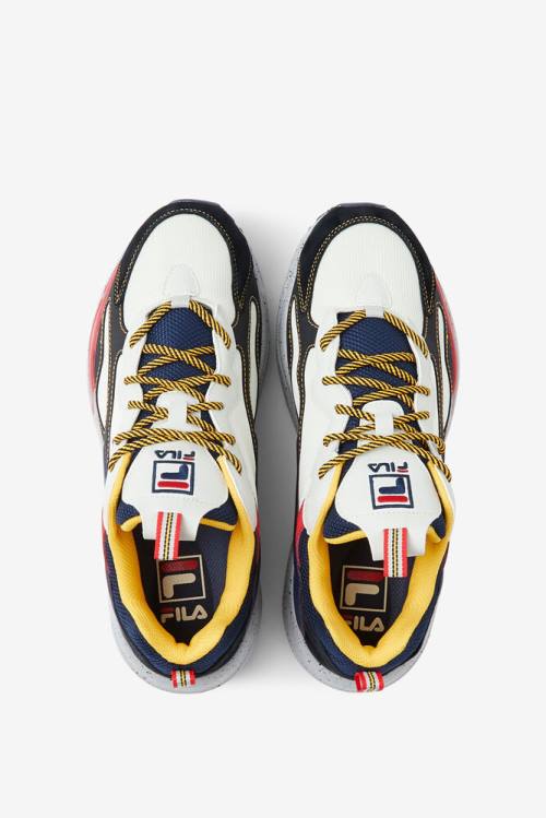 Fila Ray Tracer Miesten Tennarit Laivastonsininen Hopea Mustat | Fila572OH