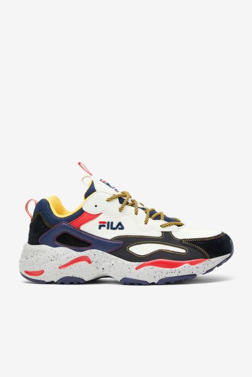 Fila Ray Tracer Miesten Tennarit Laivastonsininen Hopea Mustat | Fila572OH
