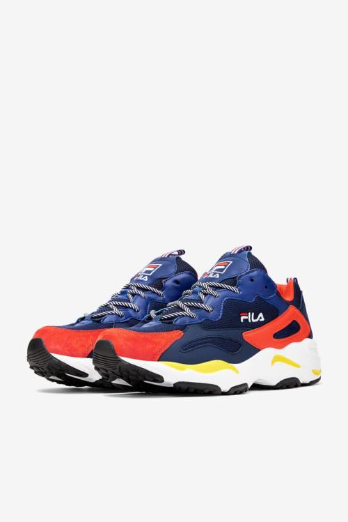 Fila Ray Tracer Miesten Tennarit Laivastonsininen Sininen Punainen | Fila625JZ