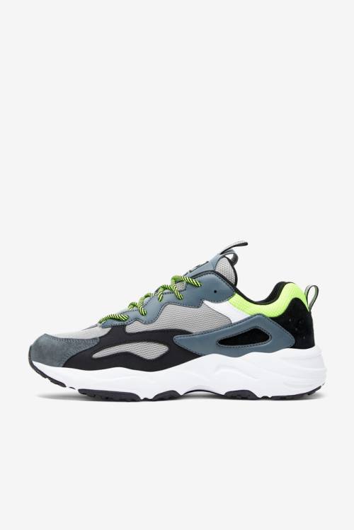 Fila Ray Tracer Miesten Tennarit Mustat Keltainen | Fila051LI