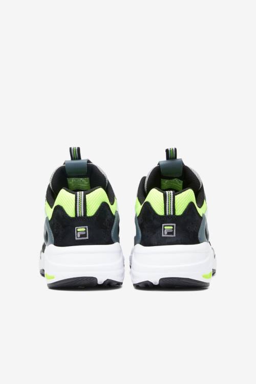 Fila Ray Tracer Miesten Tennarit Mustat Keltainen | Fila051LI