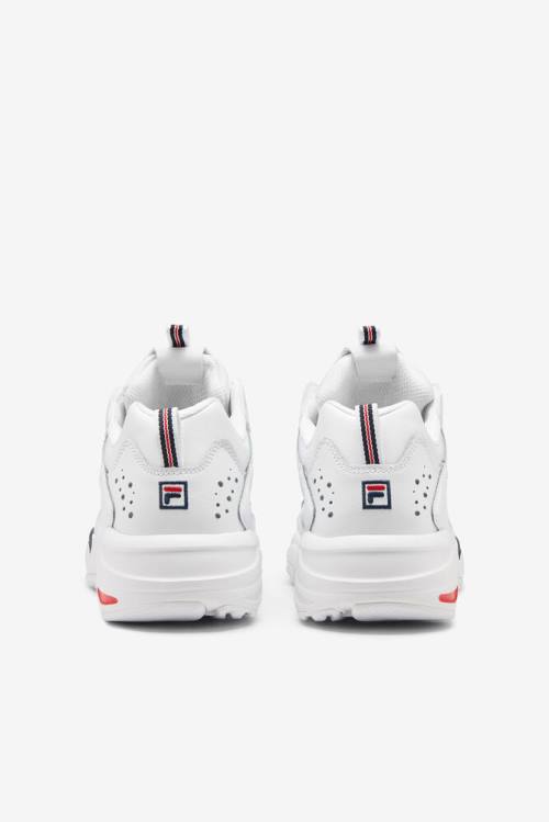 Fila Ray Tracer Miesten Tennarit Valkoinen Laivastonsininen Punainen | Fila079IX