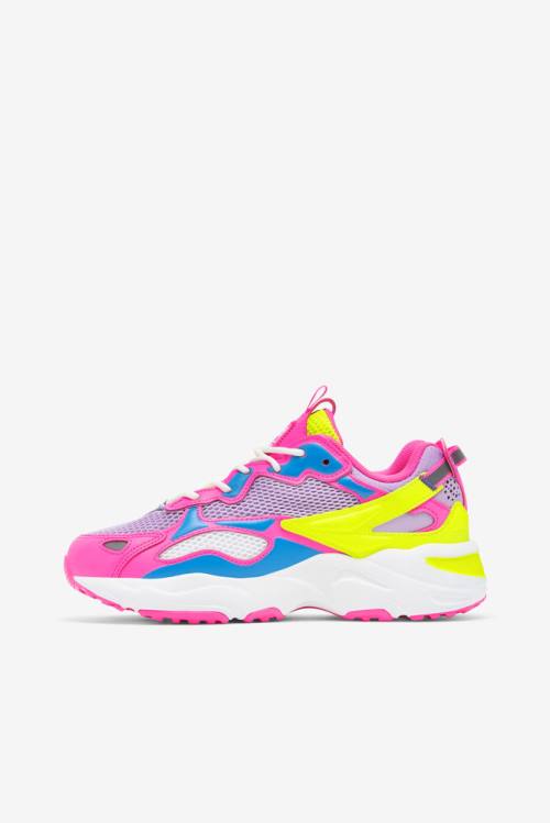 Fila Ray Tracer Naisten Apex Tennarit Pinkki Keltainen | Fila912CM