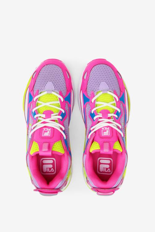 Fila Ray Tracer Naisten Apex Tennarit Pinkki Keltainen | Fila912CM