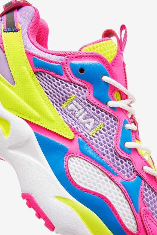 Fila Ray Tracer Naisten Apex Tennarit Pinkki Keltainen | Fila912CM