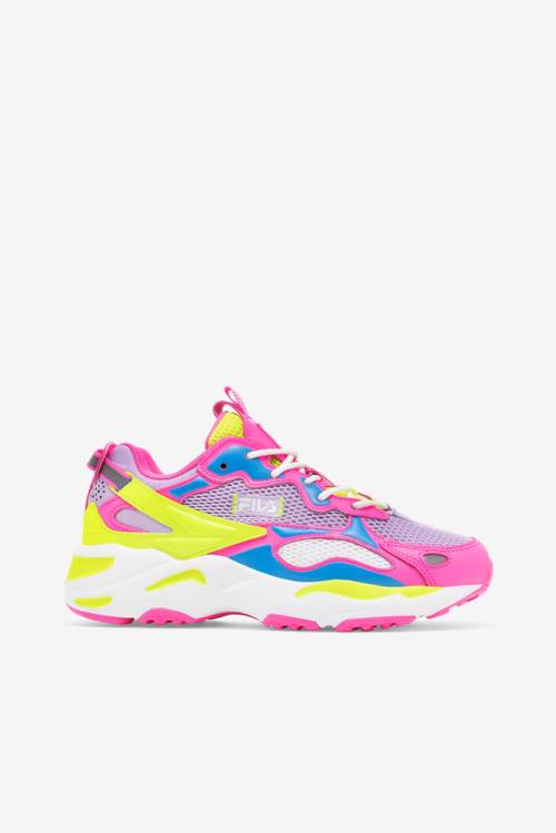 Fila Ray Tracer Naisten Apex Tennarit Pinkki Keltainen | Fila912CM