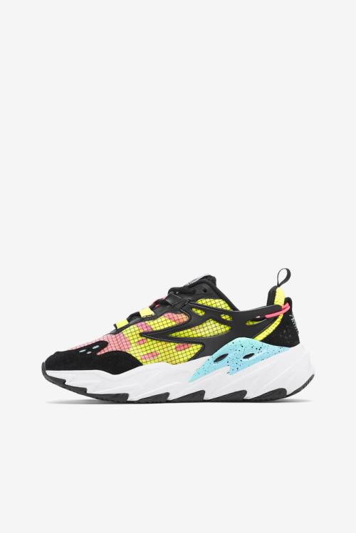 Fila Ray Tracer Naisten Evo Tennarit Mustat Valkoinen Keltainen | Fila618SP