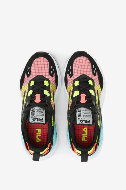 Fila Ray Tracer Naisten Evo Tennarit Mustat Valkoinen Keltainen | Fila618SP
