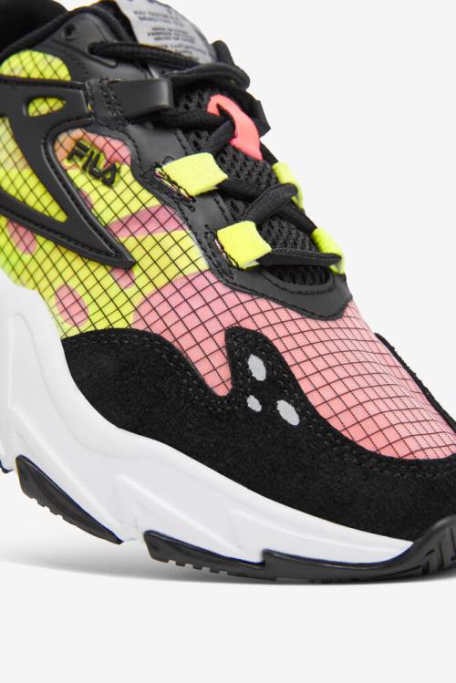 Fila Ray Tracer Naisten Evo Tennarit Mustat Valkoinen Keltainen | Fila618SP