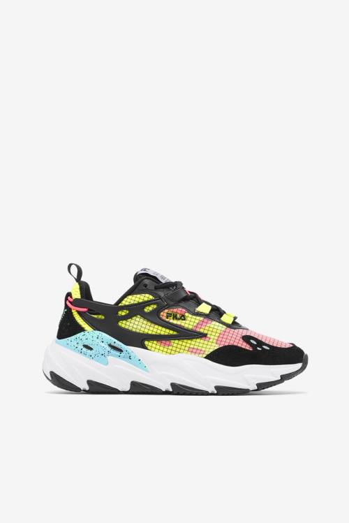 Fila Ray Tracer Naisten Evo Tennarit Mustat Valkoinen Keltainen | Fila618SP