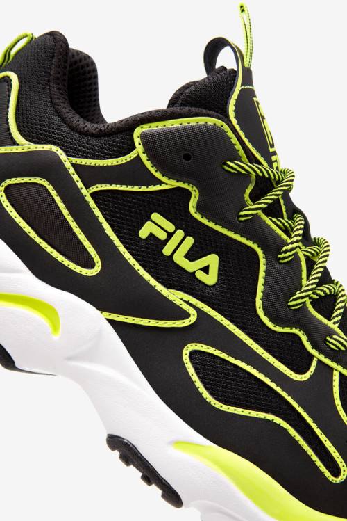 Fila Ray Tracer Naisten Neon Tennarit Mustat Keltainen Valkoinen | Fila238MS