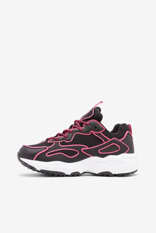 Fila Ray Tracer Naisten Neon Tennarit Mustat Pinkki Valkoinen | Fila532HB