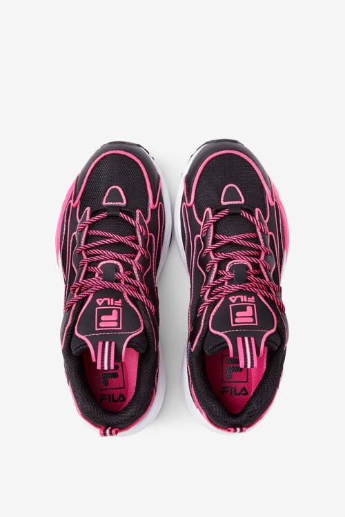 Fila Ray Tracer Naisten Neon Tennarit Mustat Pinkki Valkoinen | Fila532HB