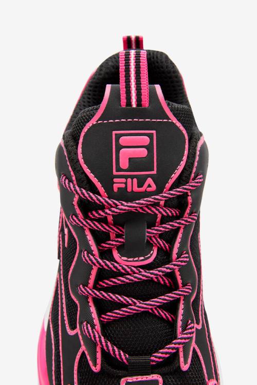 Fila Ray Tracer Naisten Neon Tennarit Mustat Pinkki Valkoinen | Fila532HB