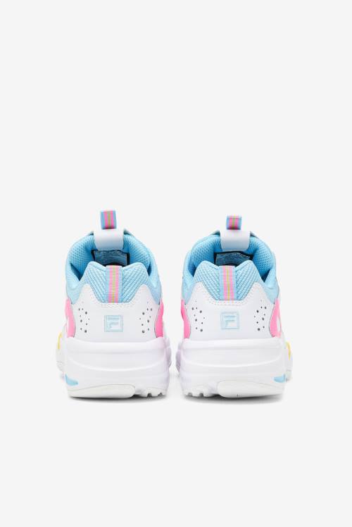 Fila Ray Tracer Naisten Tennarit Valkoinen Sitruuna Sininen | Fila248BS