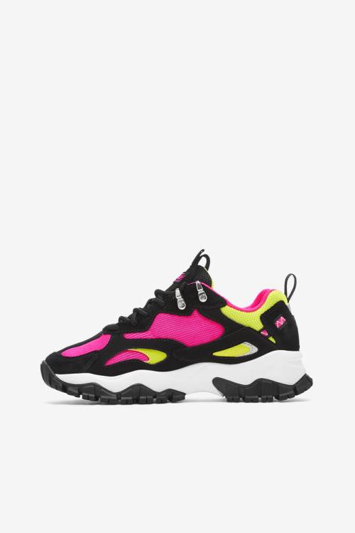 Fila Ray Tracer Naisten Tr 2 Tennarit Mustat Valkoinen Pinkki | Fila173BY