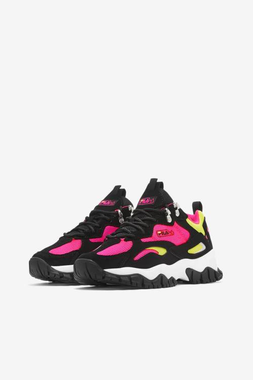 Fila Ray Tracer Naisten Tr 2 Tennarit Mustat Valkoinen Pinkki | Fila173BY