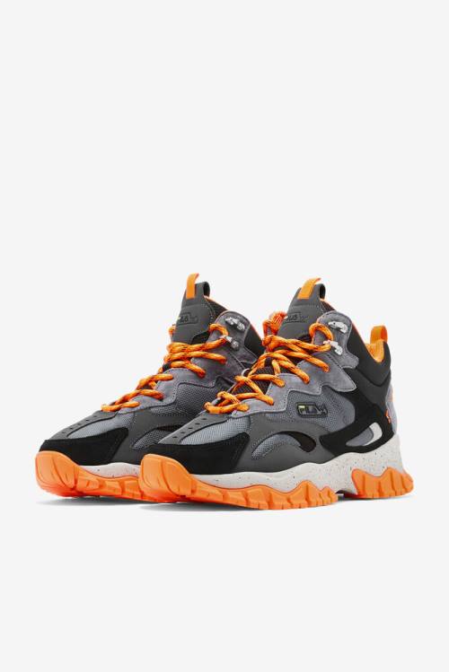 Fila Ray Tracer Tr 2 Mid Miesten Saappaat Mustat Oranssi | Fila168CZ