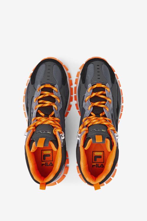 Fila Ray Tracer Tr 2 Mid Miesten Saappaat Mustat Oranssi | Fila168CZ