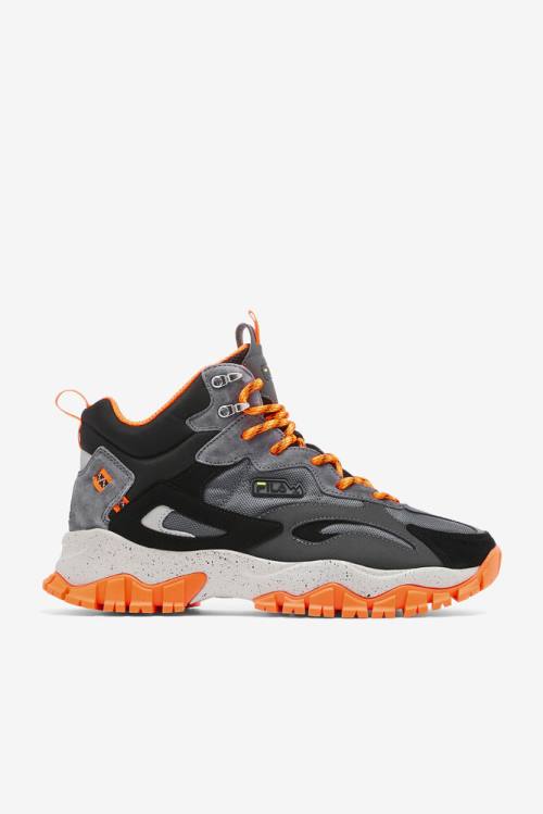 Fila Ray Tracer Tr 2 Mid Miesten Saappaat Mustat Oranssi | Fila168CZ