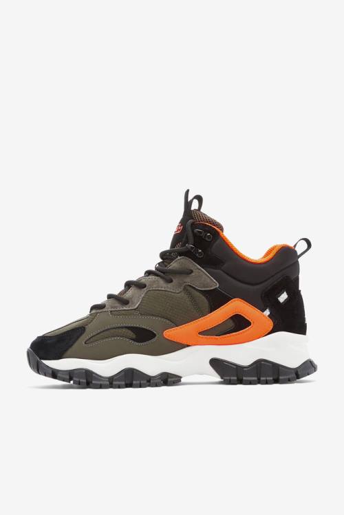Fila Ray Tracer Tr 2 Mid Miesten Saappaat Mustat Oranssi | Fila468JD