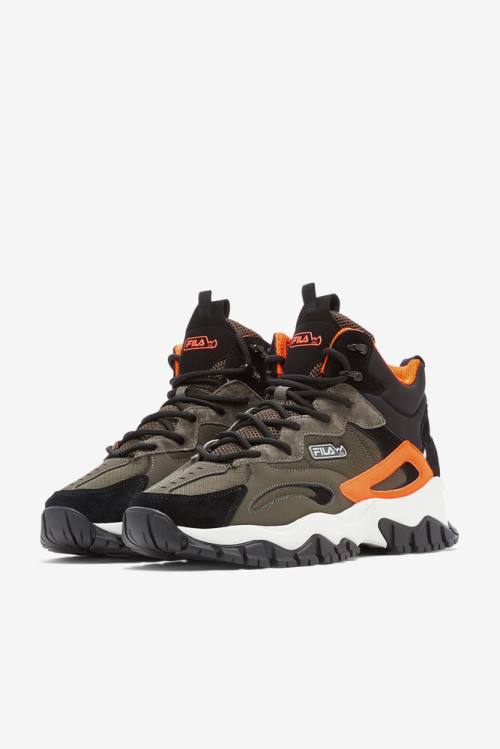 Fila Ray Tracer Tr 2 Mid Miesten Saappaat Mustat Oranssi | Fila468JD