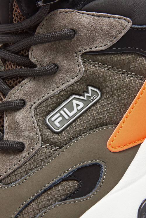 Fila Ray Tracer Tr 2 Mid Miesten Saappaat Mustat Oranssi | Fila468JD