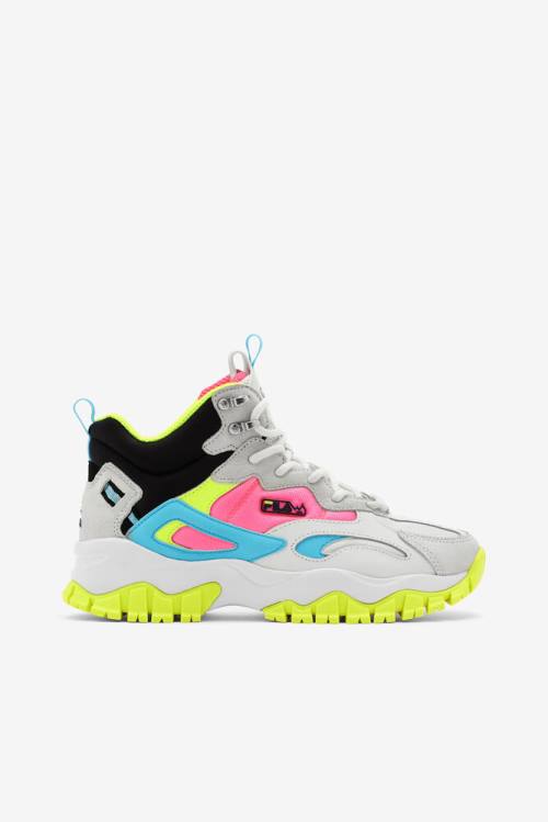 Fila Ray Tracer Tr 2 Mid Naisten Saappaat Valkoinen Mustat | Fila691SF
