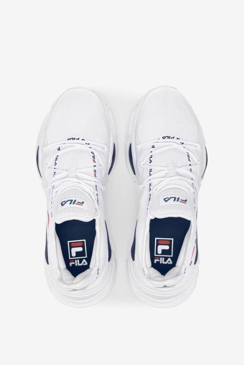 Fila Relectrove Premium Naisten Tennarit Valkoinen Laivastonsininen Punainen | Fila207SJ