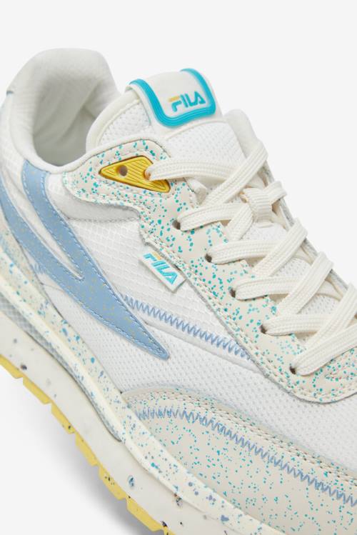Fila Renno Green Splatter Naisten Tennarit Valkoinen Sininen | Fila978LW