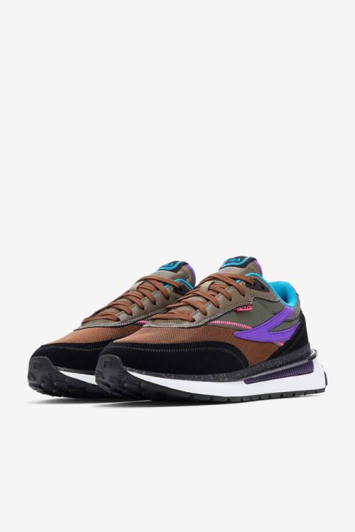 Fila Renno Miesten Tennarit Mustat Violetit | Fila135PA