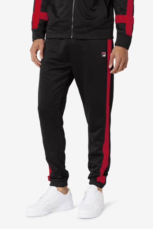 Fila Renzo Miesten Housut Mustat Punainen | Fila375DF