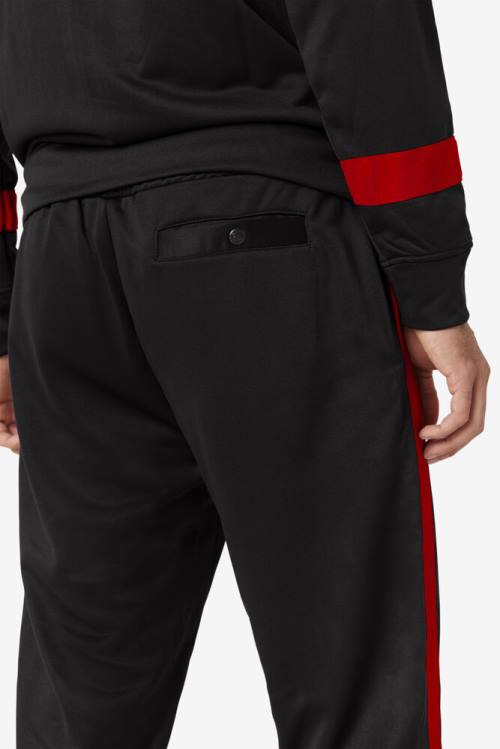 Fila Renzo Miesten Housut Mustat Punainen | Fila375DF