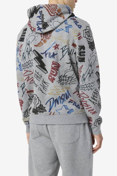 Fila Sanani Miesten Huppari Harmaat | Fila943XO
