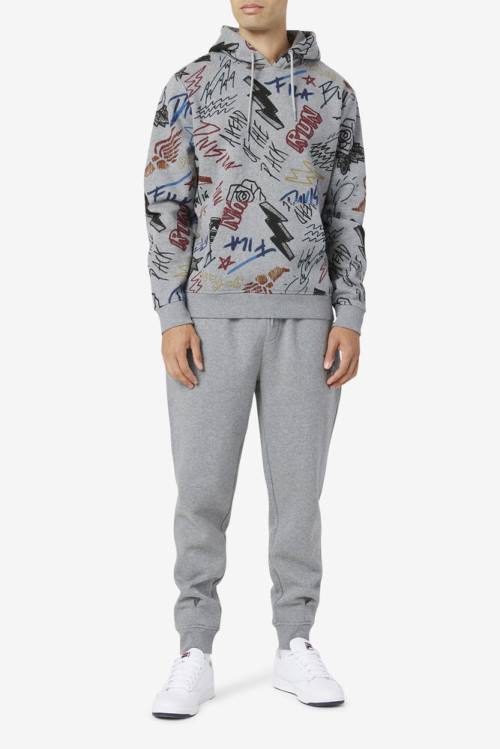 Fila Sanani Miesten Huppari Harmaat | Fila943XO