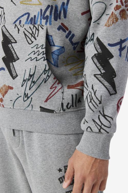 Fila Sanani Miesten Huppari Harmaat | Fila943XO
