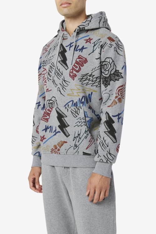 Fila Sanani Miesten Huppari Harmaat | Fila943XO