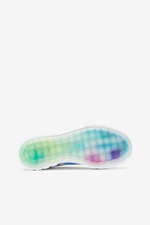 Fila Sandblast Low Mottled Tie Dye Naisten Tennarit Vihreä Sininen Valkoinen | Fila452QZ