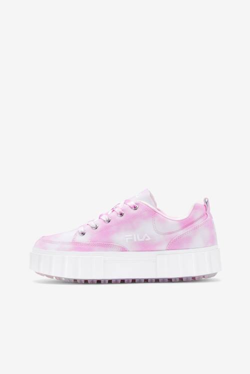 Fila Sandblast Low Mottled Tie Dye Naisten Tennarit Laventeli Valkoinen | Fila617EW