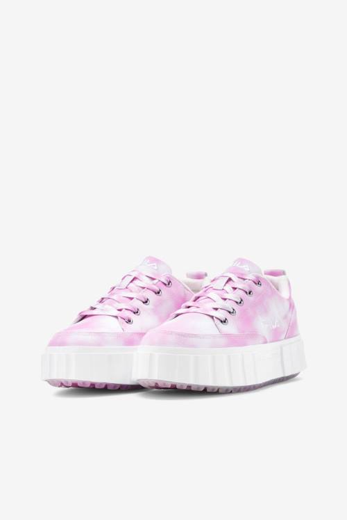 Fila Sandblast Low Mottled Tie Dye Naisten Tennarit Laventeli Valkoinen | Fila617EW