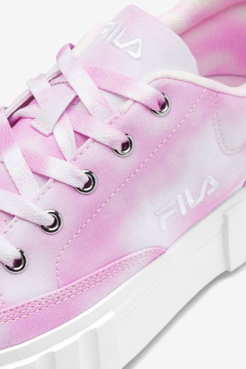 Fila Sandblast Low Mottled Tie Dye Naisten Tennarit Laventeli Valkoinen | Fila617EW