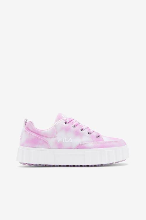 Fila Sandblast Low Mottled Tie Dye Naisten Tennarit Laventeli Valkoinen | Fila617EW
