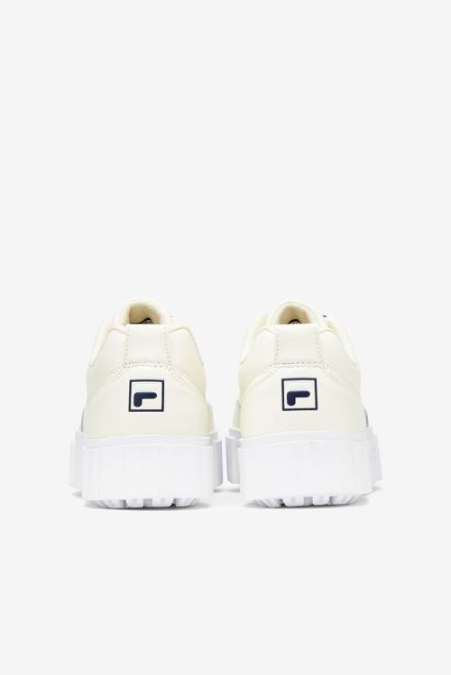 Fila Sandblast Low Satin Pitsi Naisten Tennarit Valkoinen Laivastonsininen | Fila038HY