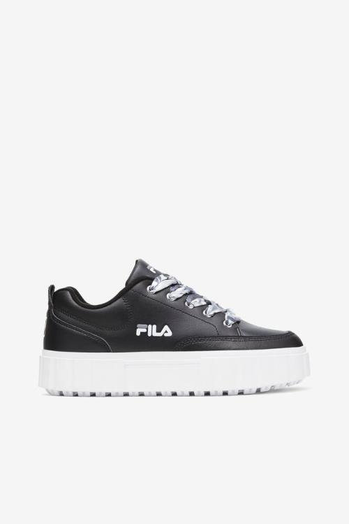 Fila Sandblast Low Satin Pitsi Naisten Tennarit Mustat Valkoinen | Fila354HC