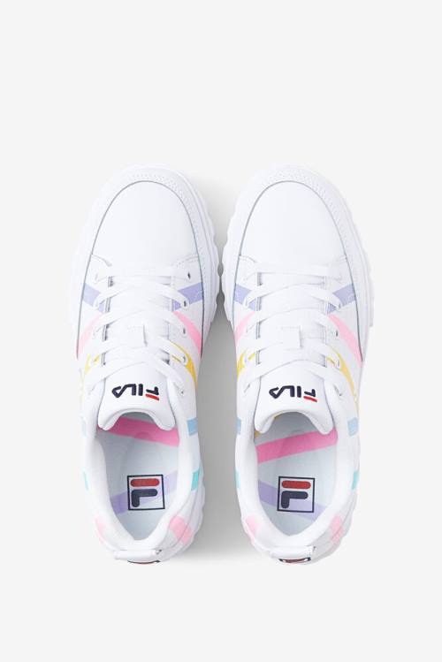Fila Sandblast Low Stripe Naisten Tennarit Valkoinen Sininen | Fila102LY