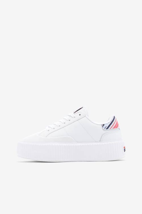 Fila Sandblast Oversole Rolando Naisten Tennarit Valkoinen Laivastonsininen Punainen | Fila915QC